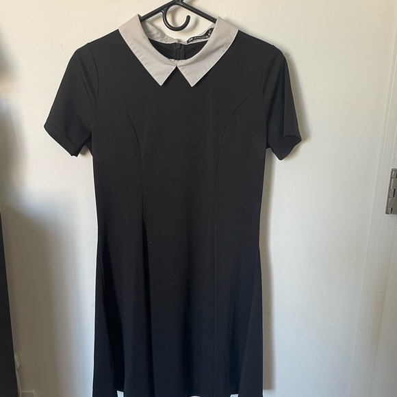 Allegra K Dresses & Skirts - Allegra K Black Dress with White Collar Wednesday Adams